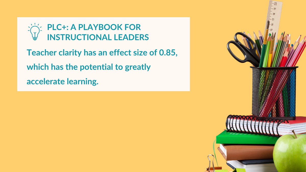 Teacher clarity extends beyond merely posting student-friendly learning objectives. It involves helping students assess their progress using success criteria and intentional feedback. How has #teacherclarity helped your instruction?

#VisibleLearning