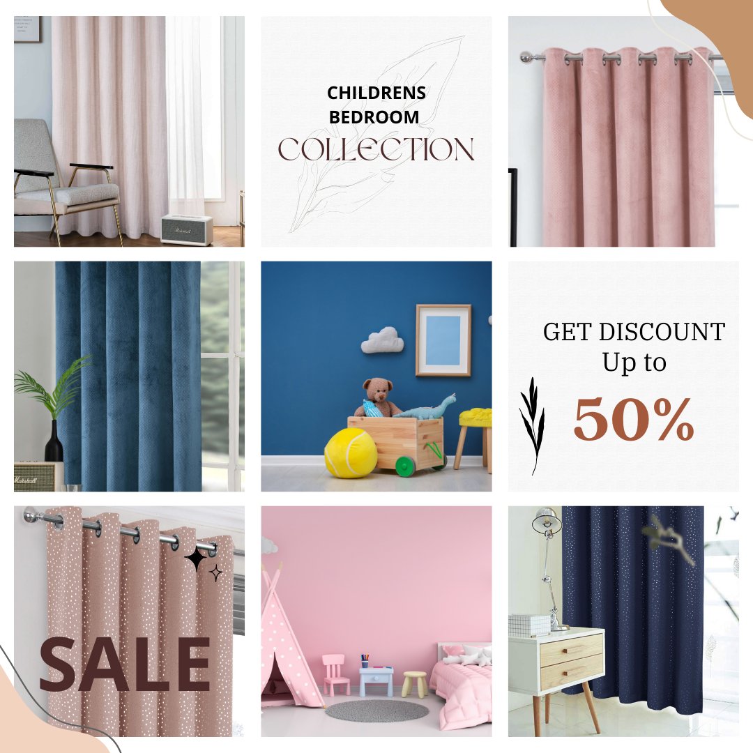 Create the environment your child will love with our wide range of pinks & blues, ideal for a children's bedroom.

ow.ly/xvPZ50Qp8Wq 

#childrensbedroom #pinks #blues #curtains #freya #dotty #thermalvelour #sale #homedecor #interiordesign #home #thermal #blackout  #decor