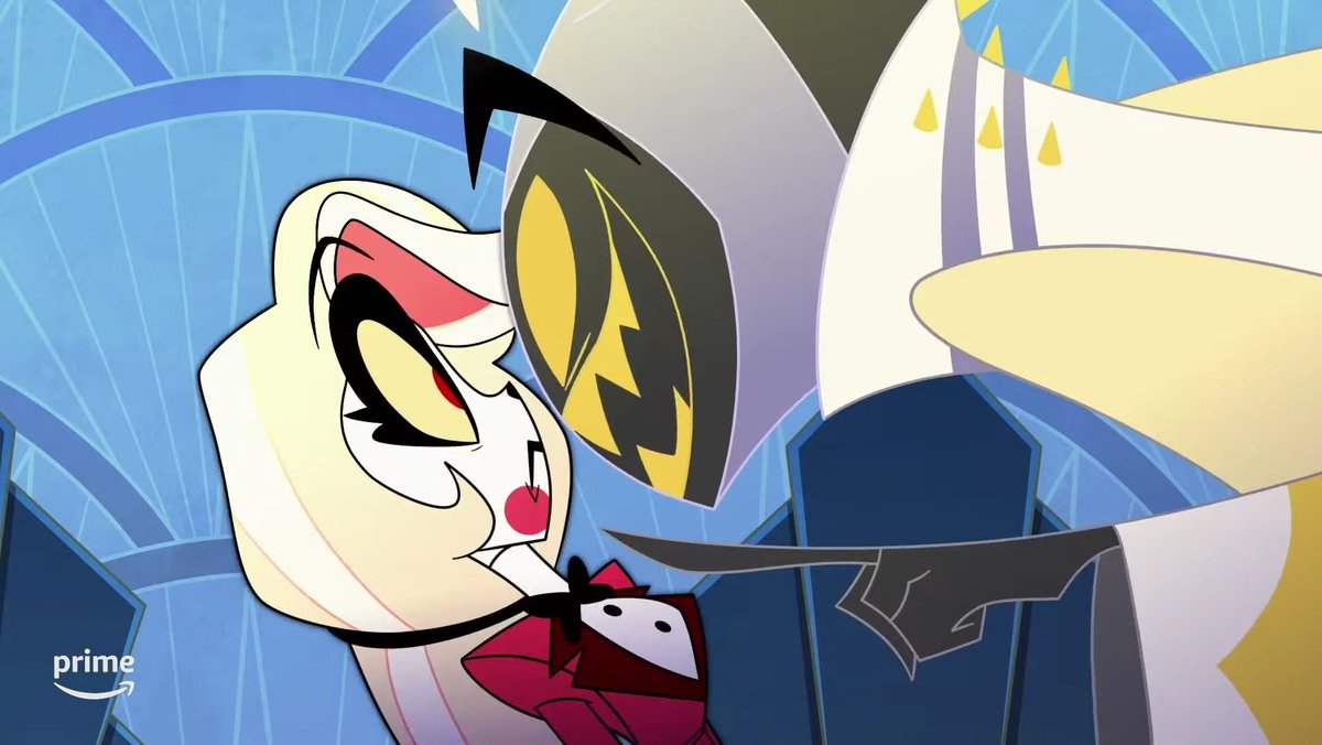 muhaaamii's tweet photo. I think Lucifer lied to Charlie about not being able to come to the meeting to give Charlie a chance to change something. 

#HazbinHotel https://t.co/n4xEDIlSEo