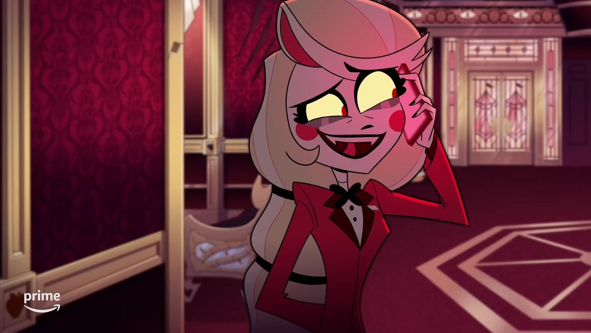 muhaaamii's tweet photo. I think Lucifer lied to Charlie about not being able to come to the meeting to give Charlie a chance to change something. 

#HazbinHotel https://t.co/n4xEDIlSEo