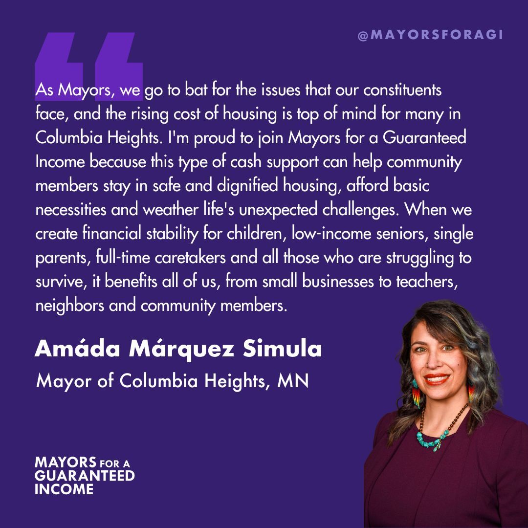 In 2020, Mayor <a href="/AmadaMarquezS/">Amáda Márquez Simula</a> became the first Latina mayor of Minneapolis suburb, Columbia Heights, and only the second Latina mayor in Minnesota. We are thrilled to welcome her to MGI this week 👏