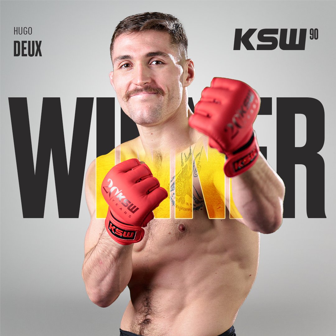 KSW_MMA's tweet image. Victory in his KSW debut! 👏

🇫🇷 @hugonemesisdeux! XTB #KSW90