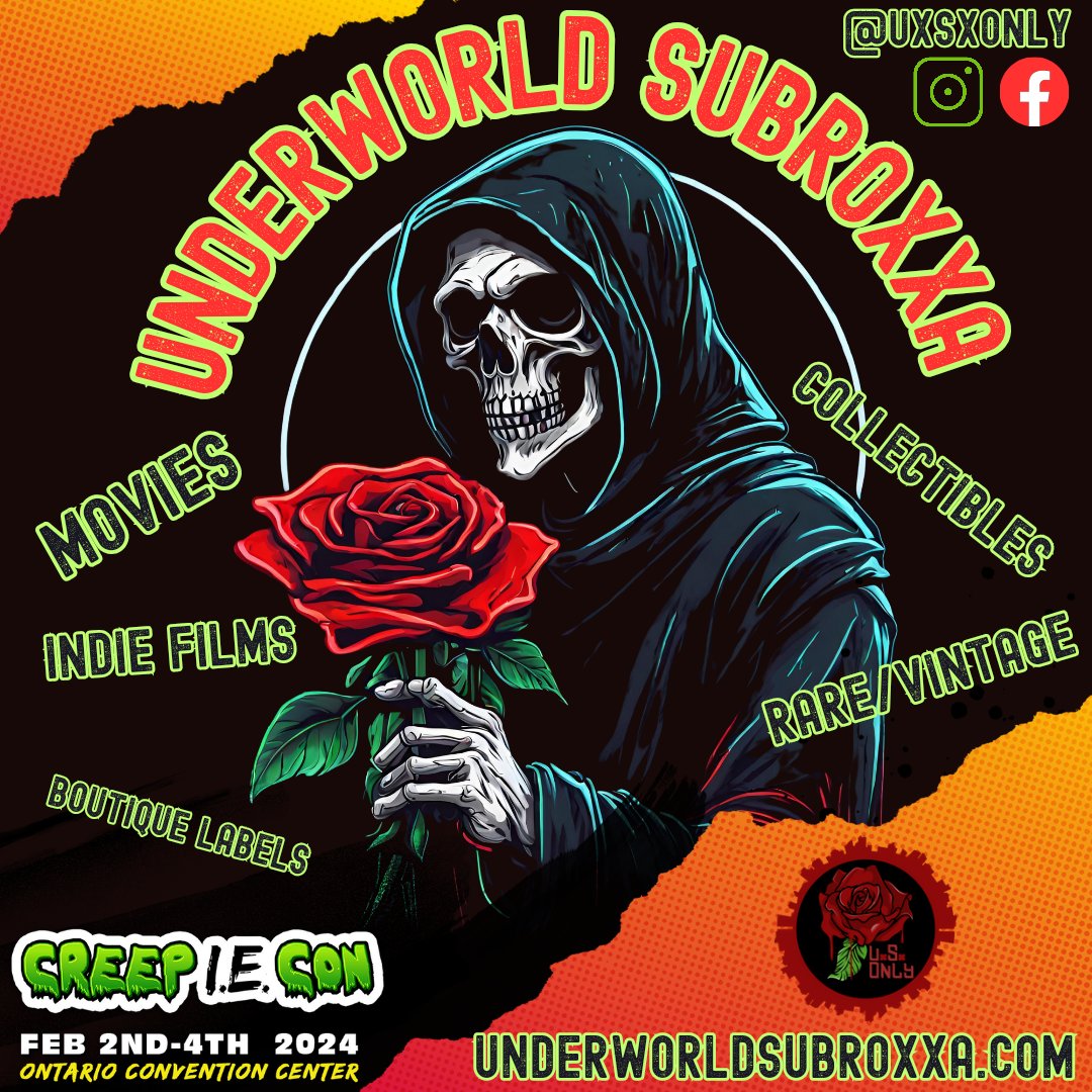 Come see us @CreepIECon tickets on sale now! #underworldsubroxxa #creepIEcon #horrorcon #horrorevents #supporttheunderground