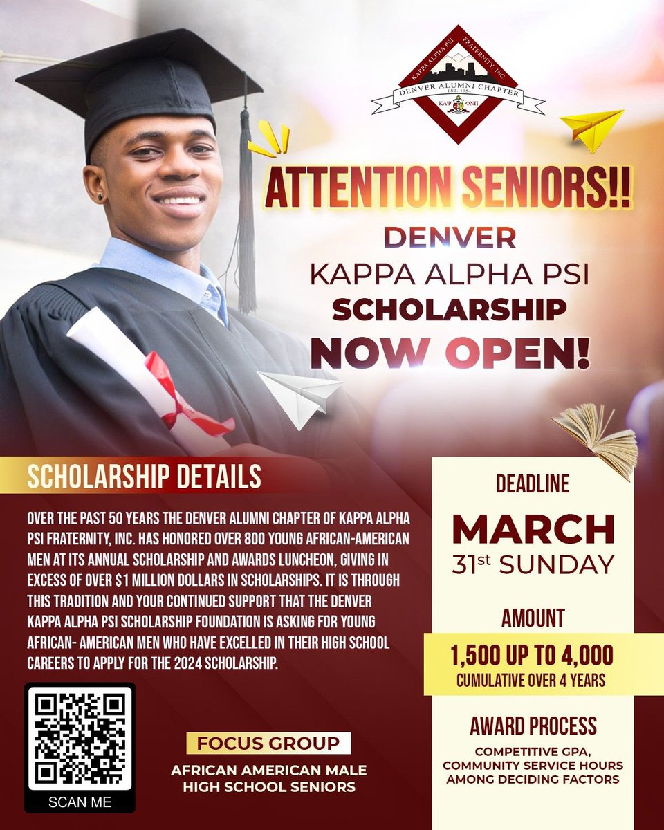 Scholarship opportunity for #Denver seniors!