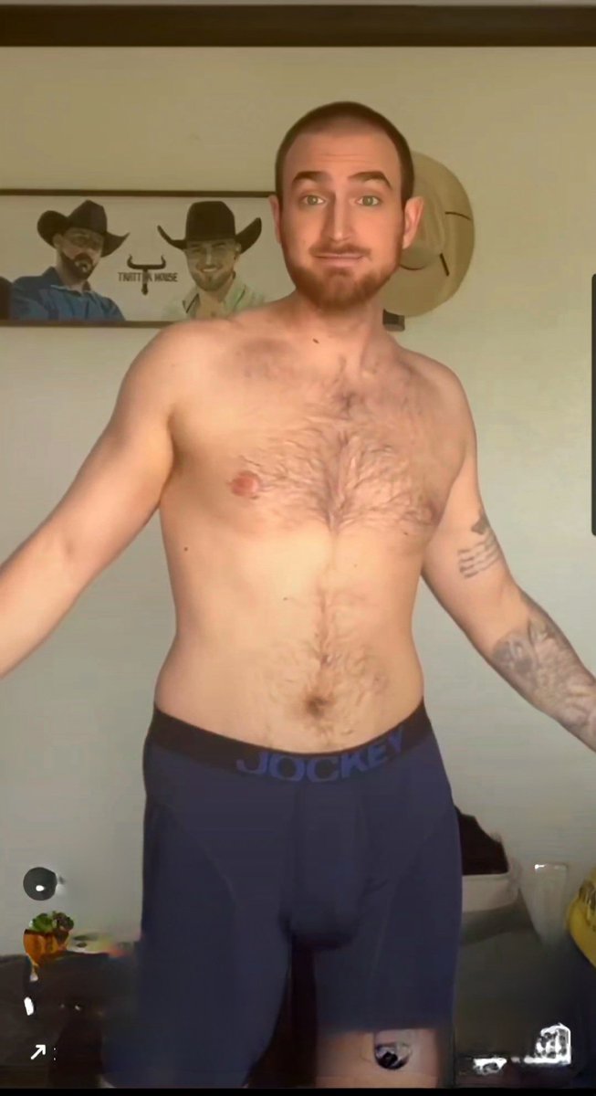 man in underwear tweet media