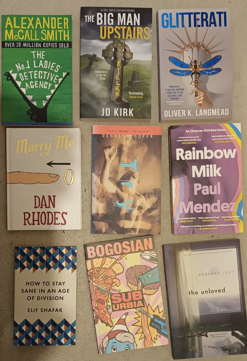 Here are 27 books. I'm selling them for a fiver each (free P+P in the UK). If you want any of them, let me know. You can pay more if you like, but I don't make the rules (I just made the rules!)