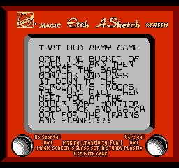 lancuster8bit's tweet photo. Toy Story: Improved Version
https://t.co/dyJ0qyJDSU
New ROM Hack of Bootleg NES Game, made by me. 😉
Patched version:
https://t.co/cD1mkYPjOA
#romhacking #romhack #Nintendo #NES #Famicom #Dendy #Денди #8Bit #pixelart #ToyStory #Woody #BuzzLightyear #EtchASketch #bootleggames https://t.co/aJrvB5Vvzb