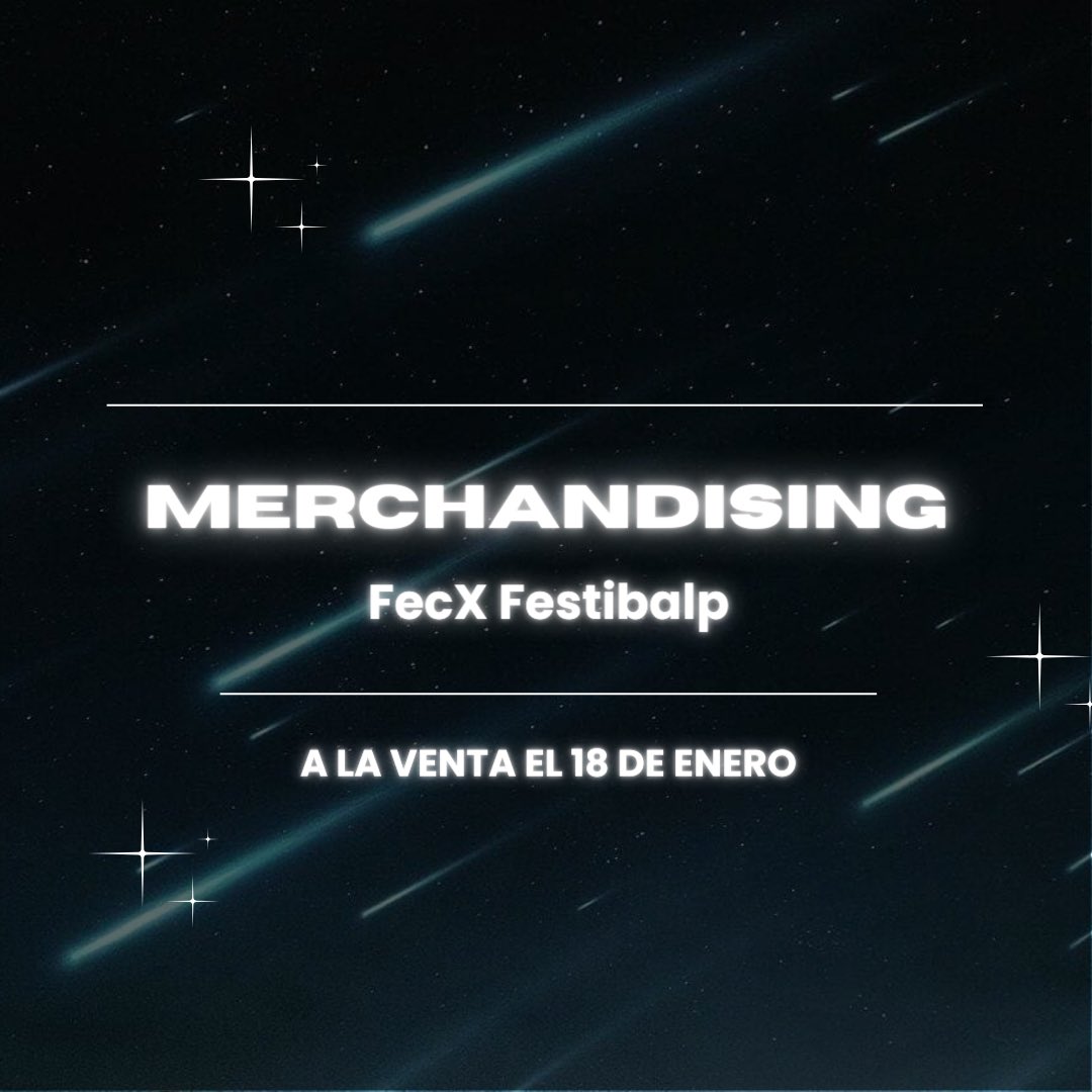 ¡Ya podéis adquirir el merchandising oficial de FecX Festibalp 2024!

Os esperamos en el Hall del IES Puerta Bonita de Lunes a Jueves🫶🏻
