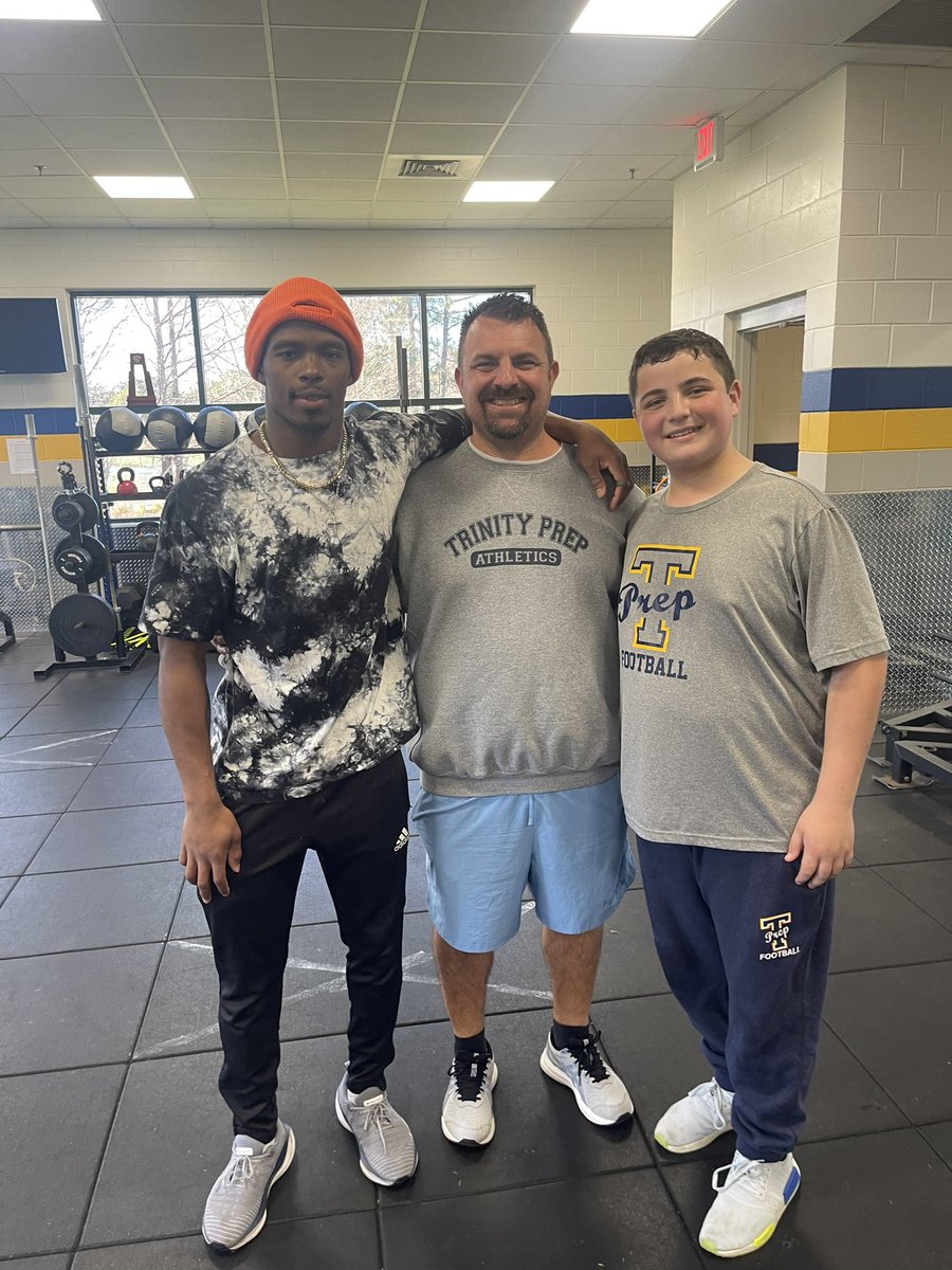 It was great to have Lorenzo Lingard at Trinity Pep today! I am very proud of Lorenzo for all that he has accomplished and for all that he will accomplish! Watching him train Brayden was priceless. This is what coaching is all about.