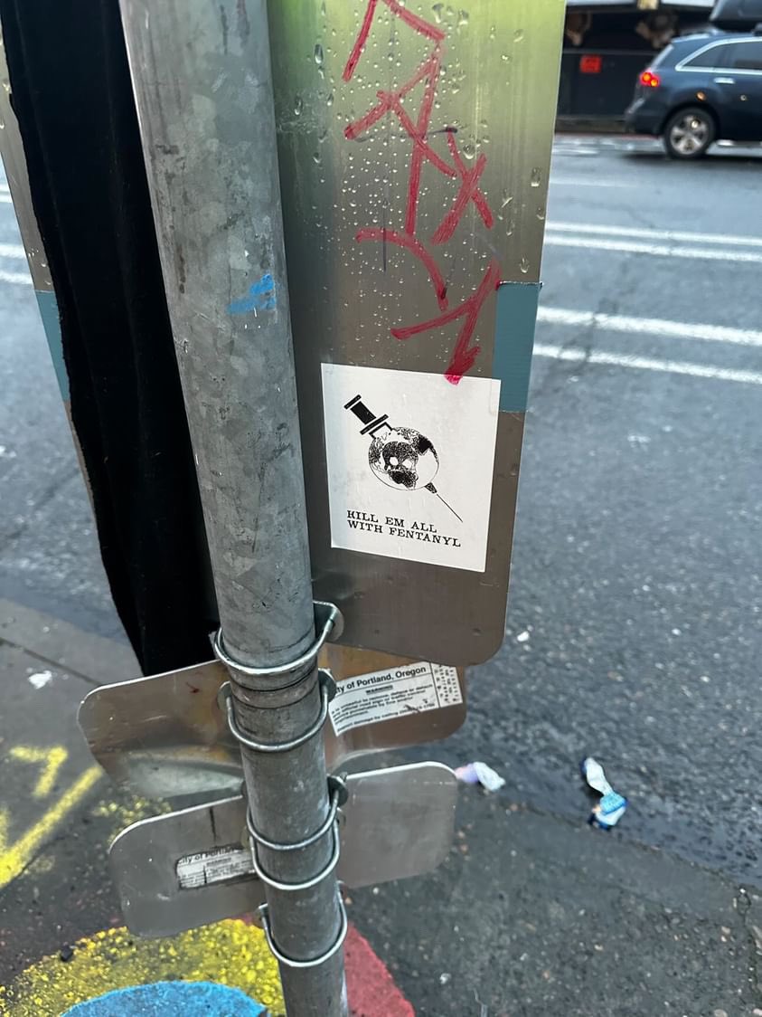 Sticker found in Downtown Portland 😳