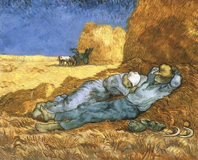 Vincent en. Van. Gogh. 1853-1890 Postimpresionismo Mediodía: descanso del trabajo (después de Millet) Óleo sobre lienzo 73,0 x 91,0 cm. Saint-Rémy: enero de 1890 París: Museo de Orsay