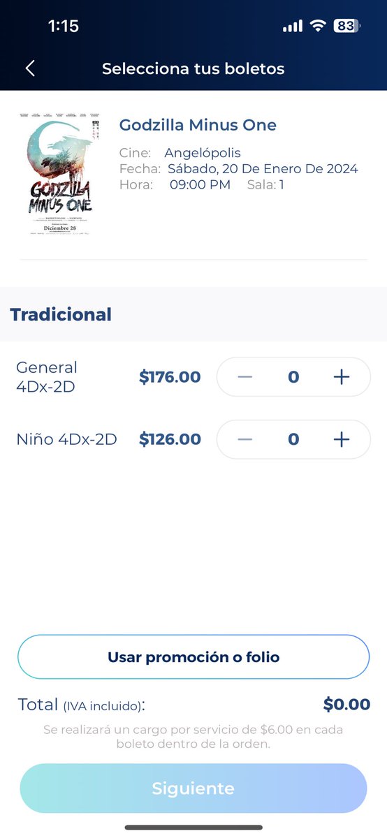 AlejaandroVidal's tweet photo. @AyudaCinepolis estoy intentando comprar unos boletos con el beneficio de precio especial de mi CC  para formato 4DX pero no me sale esta opción, solo me aparece el precio especial en VIP https://t.co/O9sryuzctR