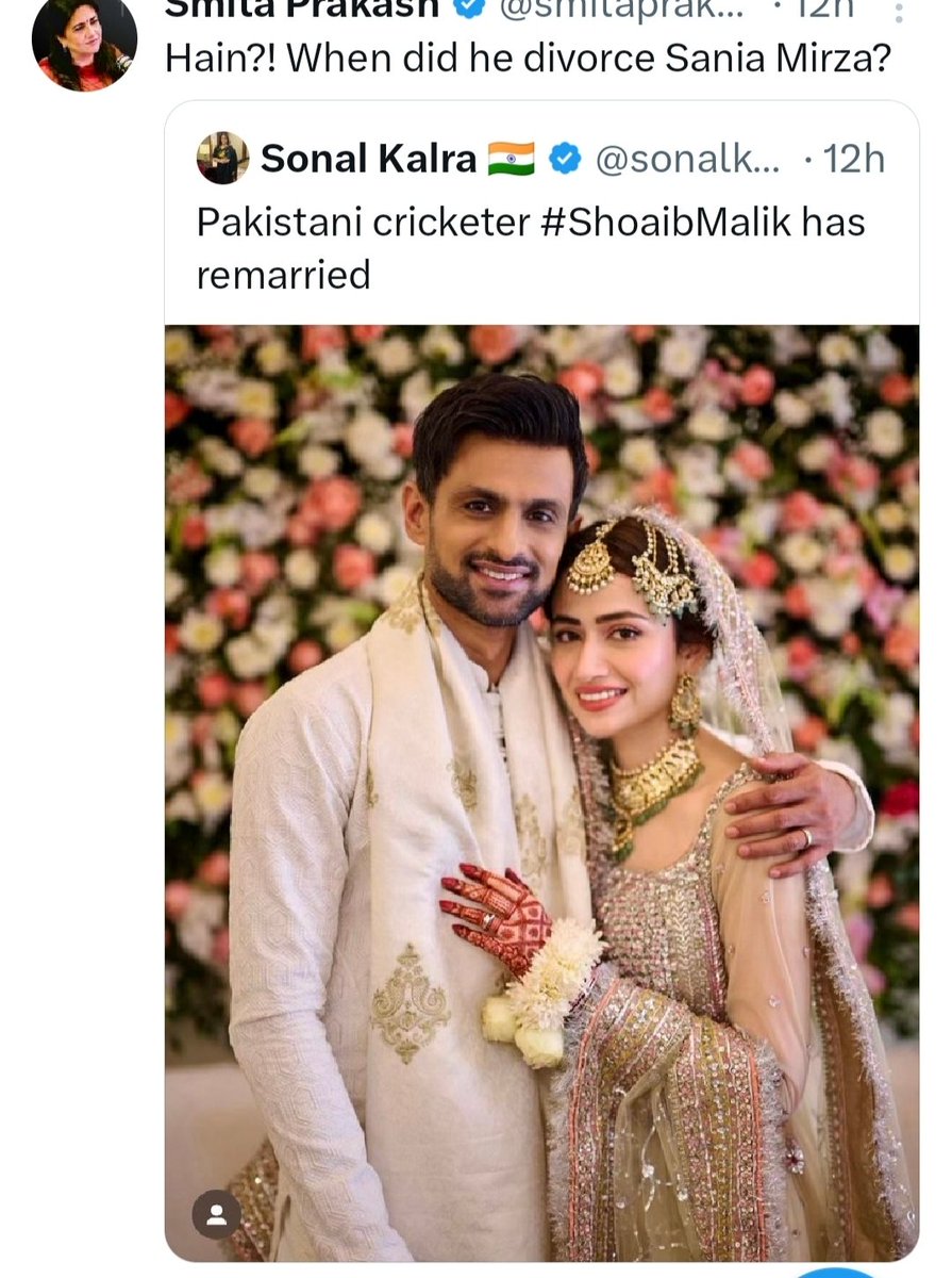 Syyeda_'s tweet photo. Dear ANl madam,

It might sound alien to you, but in lsIam, women are not at the mercy of their husbands to end the marriage. 
They can initiate the process themselves - it is called khuIa.
And lsIam didn't need any 'reform' to give women their rights. They were given 1400 years back.

A musIim woman doesn't burπ herself on her husband's pyre, nor does she shave her head, don white clothes and mourπ him for the rest of her life.
She just completes the iddat (waiting period) of 4 months and 10 days to ascertain possible pregnancy ( to settle paternity of the unborn baby) and can remarry and move on in life.

One last thing. 
In lsIam, men are not allowed to abaπd0π their wives. Anyone who does that becomes a sinner, not a PM.