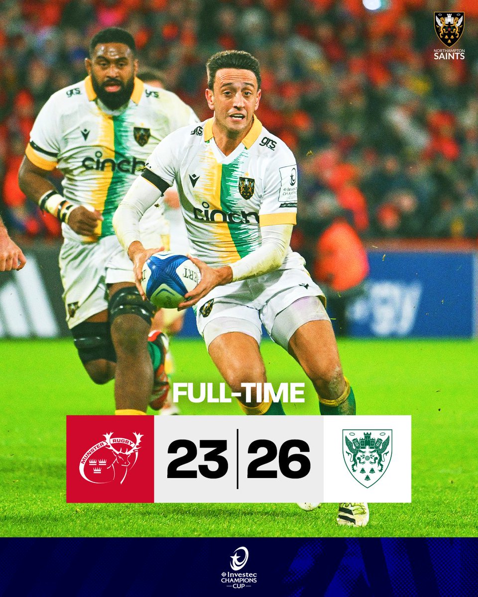THIS TEAM 🥵

It's nine wins in a row and four-from-four in the Investec <a href="/ChampionsCup/">Investec Champions Cup</a>.

🔴 23 - 26 😇
