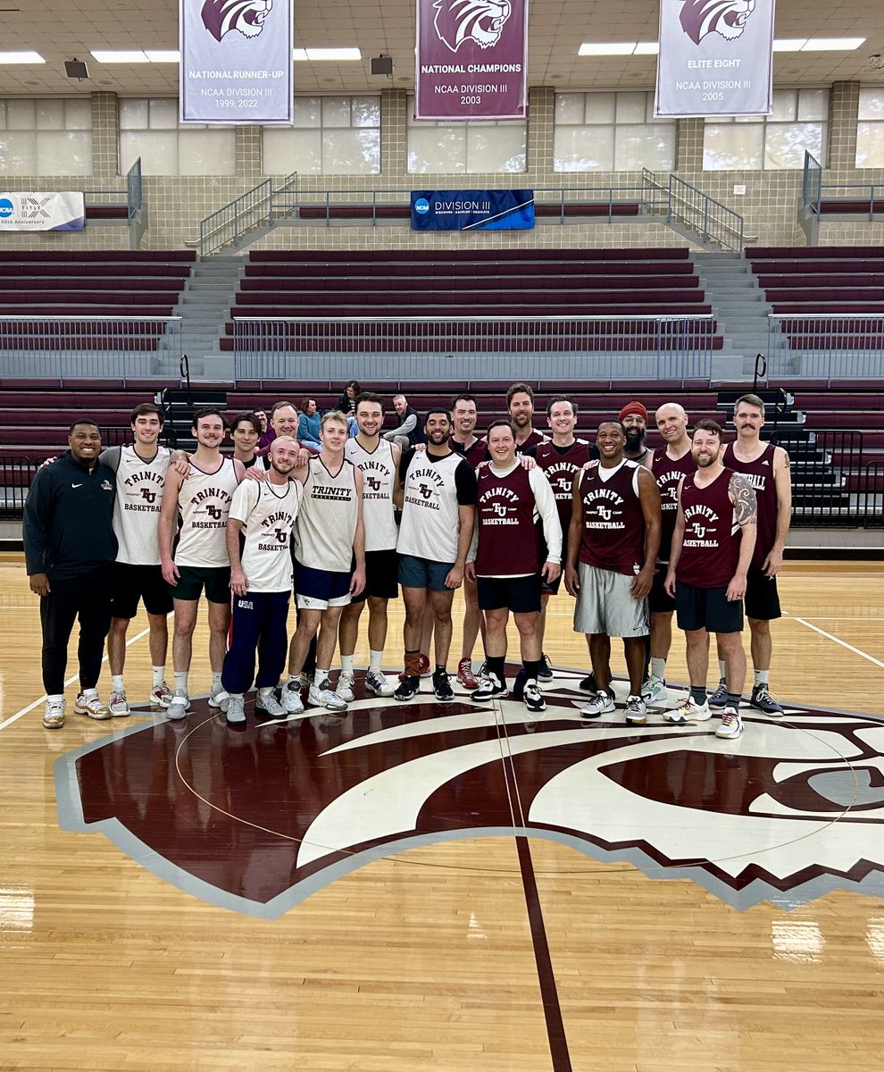 TU_Basketball's tweet photo. Awesome to have our Alumni back in the house today! We are back at it in Calgaard today at 4 P.M. vs TLU! https://t.co/TTn0b8mD8I