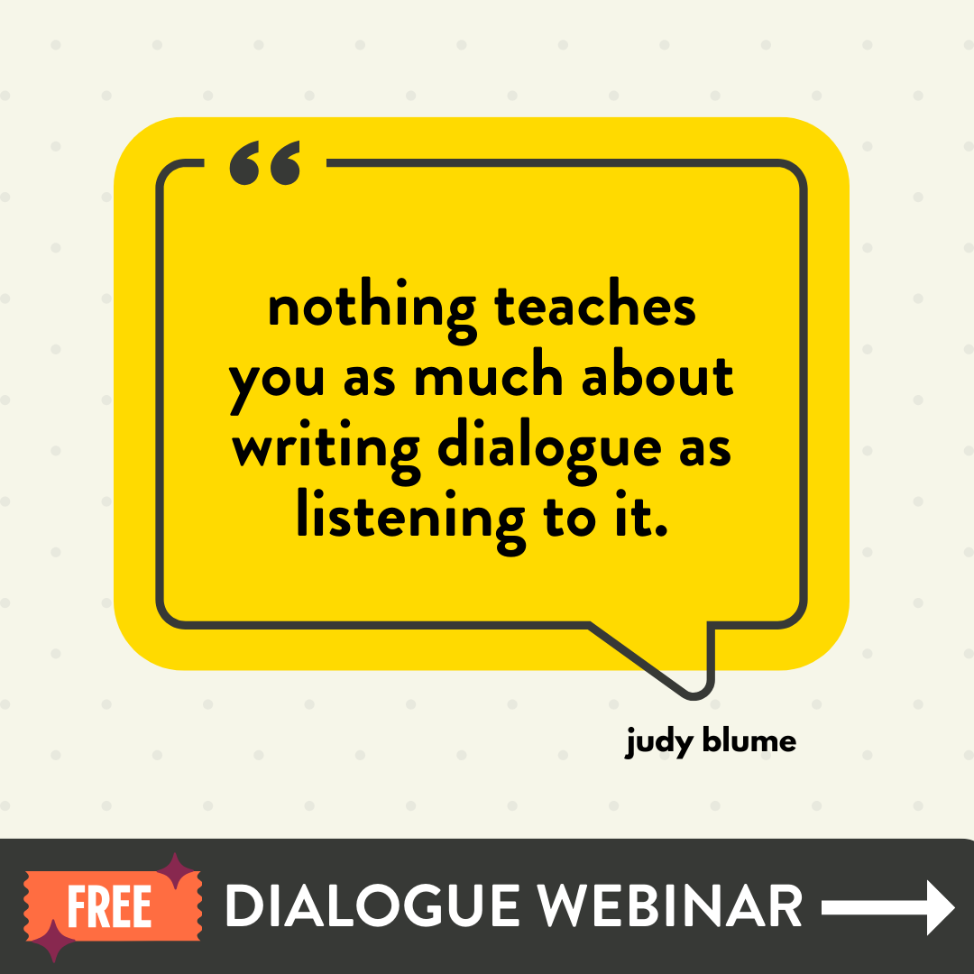 GoodStoryCo's tweet photo. Write dialogue that POPS! Join our editor Kristen Overman for the How to Write Dialogue webinar on February 8th at 8pm CT.

Register for free: https://t.co/XUH9EgkPd0

#writingdialogue #amwriting #freewebinar #writinghelp #bookeditor https://t.co/hDhdiSUfva