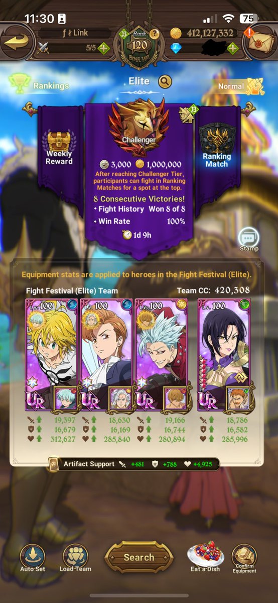 Link7DSGC's tweet photo. @ShogunGC Nah my acc still mid, but i can still stomp on f2p 😤 https://t.co/56AHtARyUf