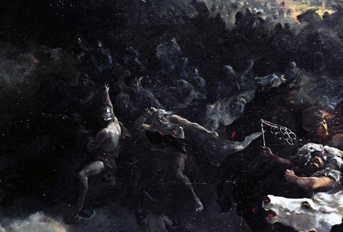 solisolsoli's tweet image. The Wild Hunt, 1872, by Peter Nicolai Arbo