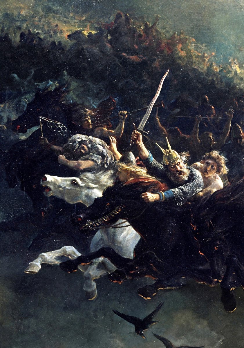 solisolsoli's tweet image. The Wild Hunt, 1872, by Peter Nicolai Arbo