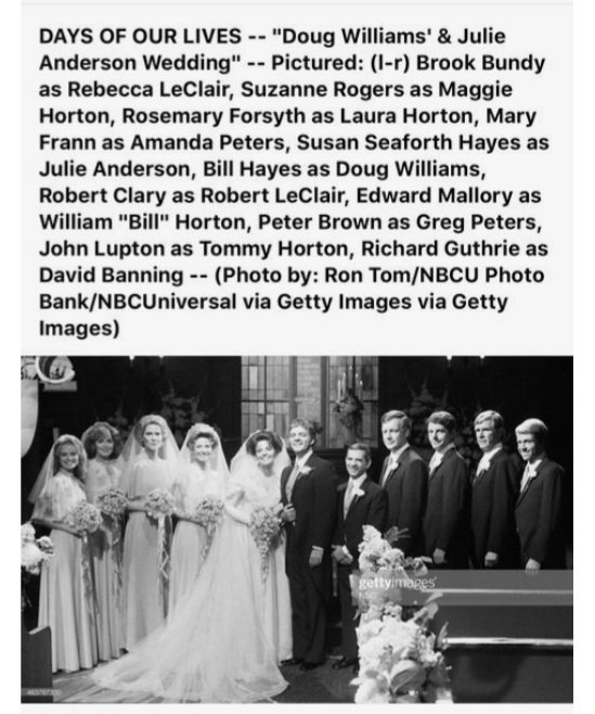 FireflyRaine's tweet photo. #RememberingBillHayes #Dayswedding #Days https://t.co/2MEESi7Wui
