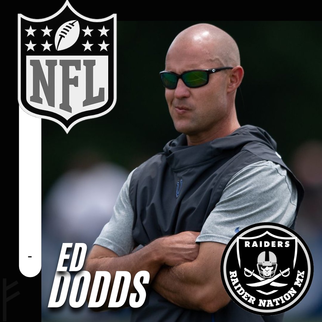 RaiderNationMX's tweet image. ♣️ #RAIDERNATIONMX 🏴‍☠️
La sensación dentro de los círculos de la NFL es que RAIDERS @raiders podría estar considerando una directiva que incluiría a Ed Dodds (Colts) y Champ Kelly. 

#commitmenttoexcellence
#oncearaideralwaysaraider
#silverandblackattack
#lasvegasraiders 
#raiders