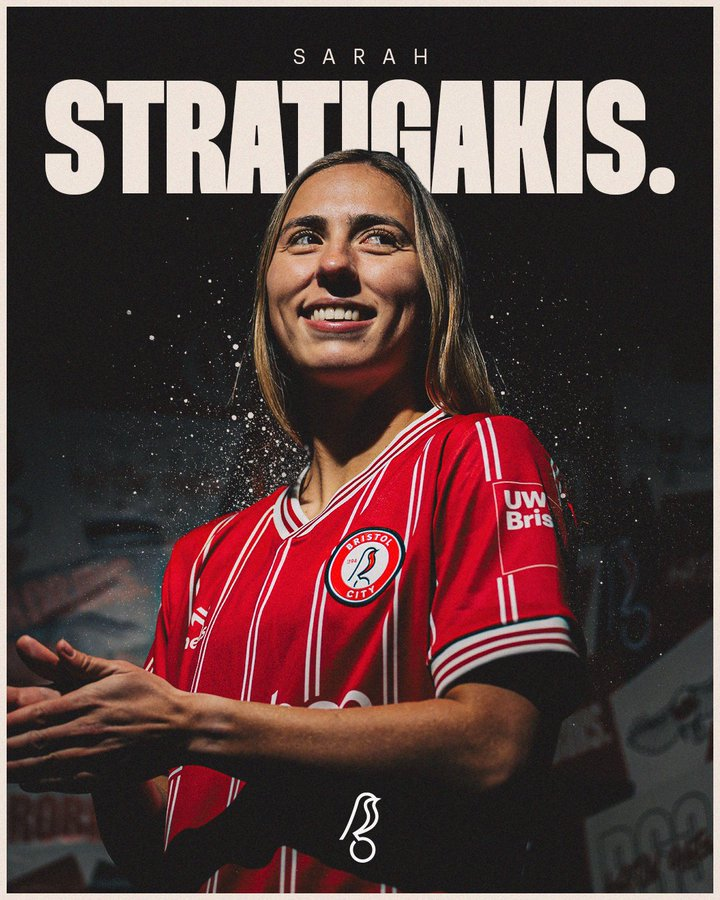 SOCCER : L'internationale 🇨🇦 @Sarah_Strat10 passe du club de @vittsjogikofcl 🇸🇪 (40 matchs depuis 2022) à @bristolcitywfc, actuelle équipe de dernier rang de la @BarclaysWSL 

@CanadaSoccerFR @CanadaSoccerEN #CanWNT @Equipe_Canada @TeamCanada @Paris2024