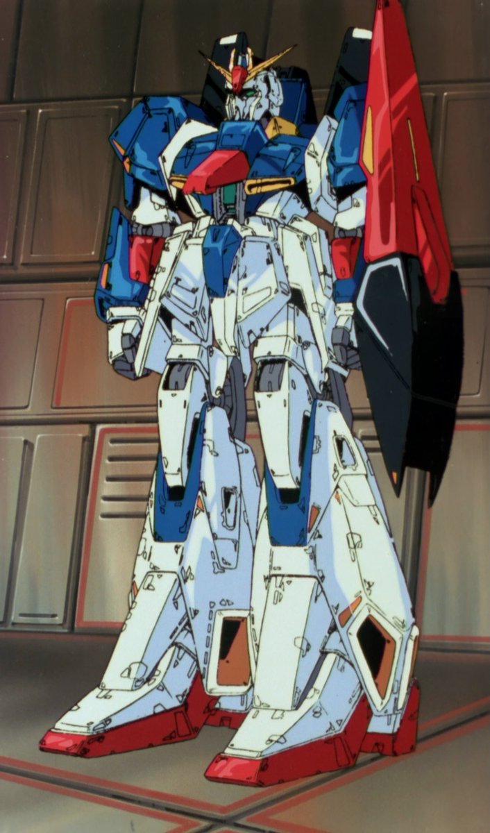 Frame stitch of the Zeta with open cockpit from episode 26 of Zeta