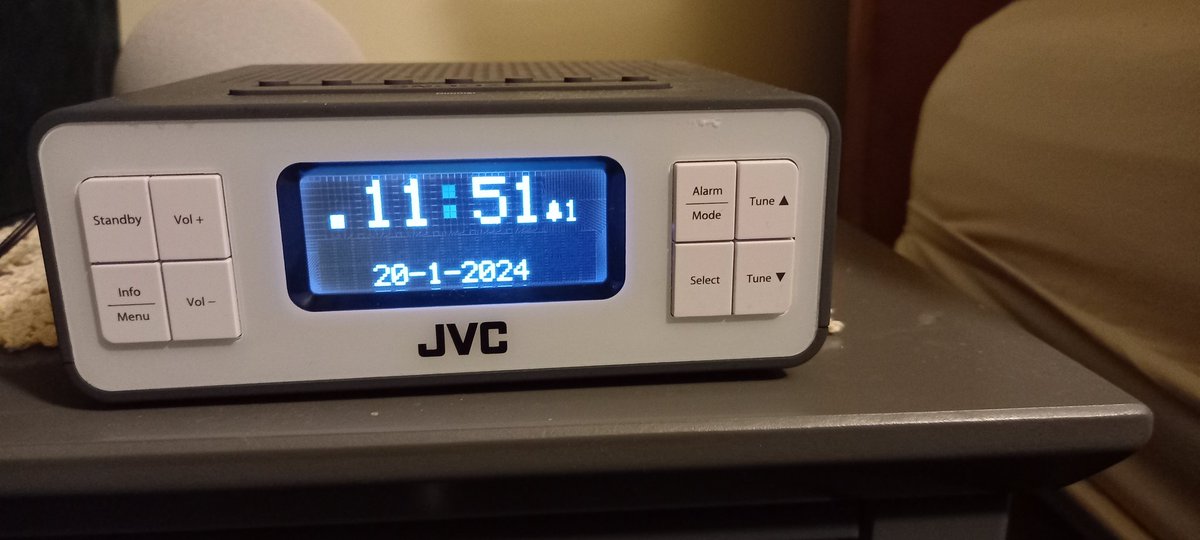 Today I formally retired my @PureAudioWorld radio alarm clock due to its failing display and setting switches glitching. I was bought a more up-to-date @JVC_UK model. I hope my new one lasts as long as my old one!