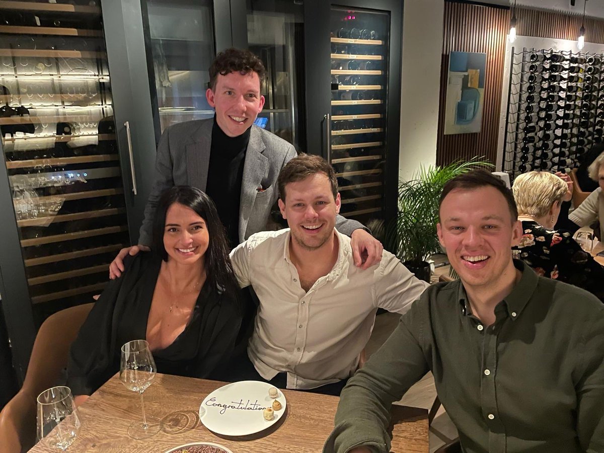 Fantastic evening celebrating our FRCS! Could not have survived this journey without these incredible humans. #FRCSurol