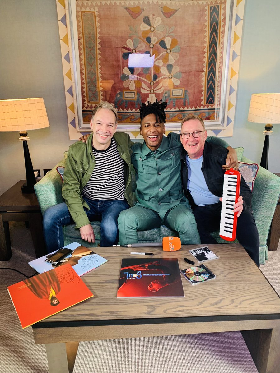 With the #Nola legend <a href="/JonBatiste/">jon batiste</a> with <a href="/jazzfm/">Jazz FM</a>  check him out in the big easy show and his new album is Stella