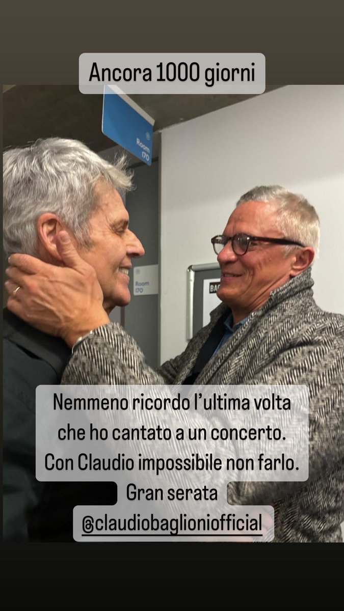 LucaDondoni's tweet image. Ancora 1000giorni @ClaudioBaglioni