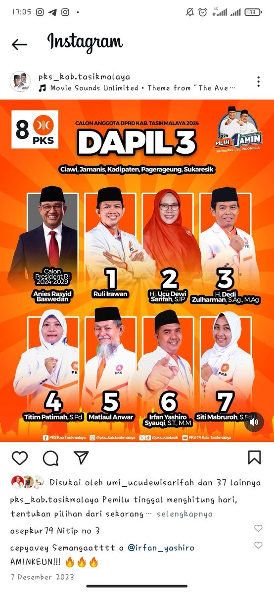 Ya_wafda's tweet photo. Jangan lupa tanggal 14 Feb 2024 
Gunakan Hak pilih yaa🧡🤍🍊
#seger8ener https://t.co/4Igw290azz