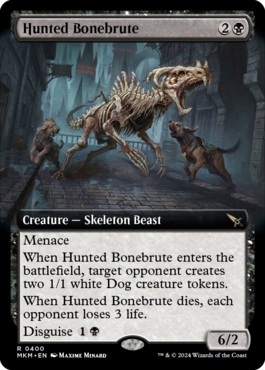 A new Hunted creature, a new 3-drop for fight rigging, and one that you can get around the downside of. More previews at mtgpreviews.com #MTGRavnica Source: twitter.com/kurohitsuki/st… 🎨: @istrandar