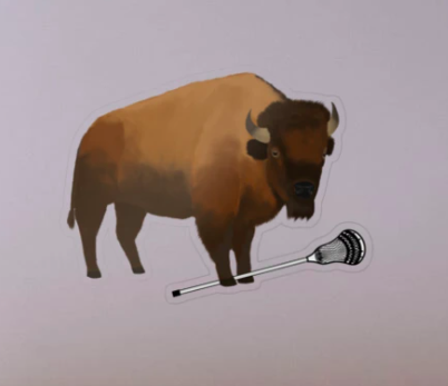 MascotDesigns1's tweet photo. thanks to the BISON LACROSSE fan who bought a large sticker 🦬🥍

Available on 100+ made to order products &amp; playing other sports too

#BuyIntoArt #Bison #GoBison #Buffalos #Buffaloes #GoBuffs #GoBuffaloes #GoBuffalos #Lacrosse #BisonLacrosse #CollegeLacrosse #HighSchoolLacrosse https://t.co/Jz36AV4p9e