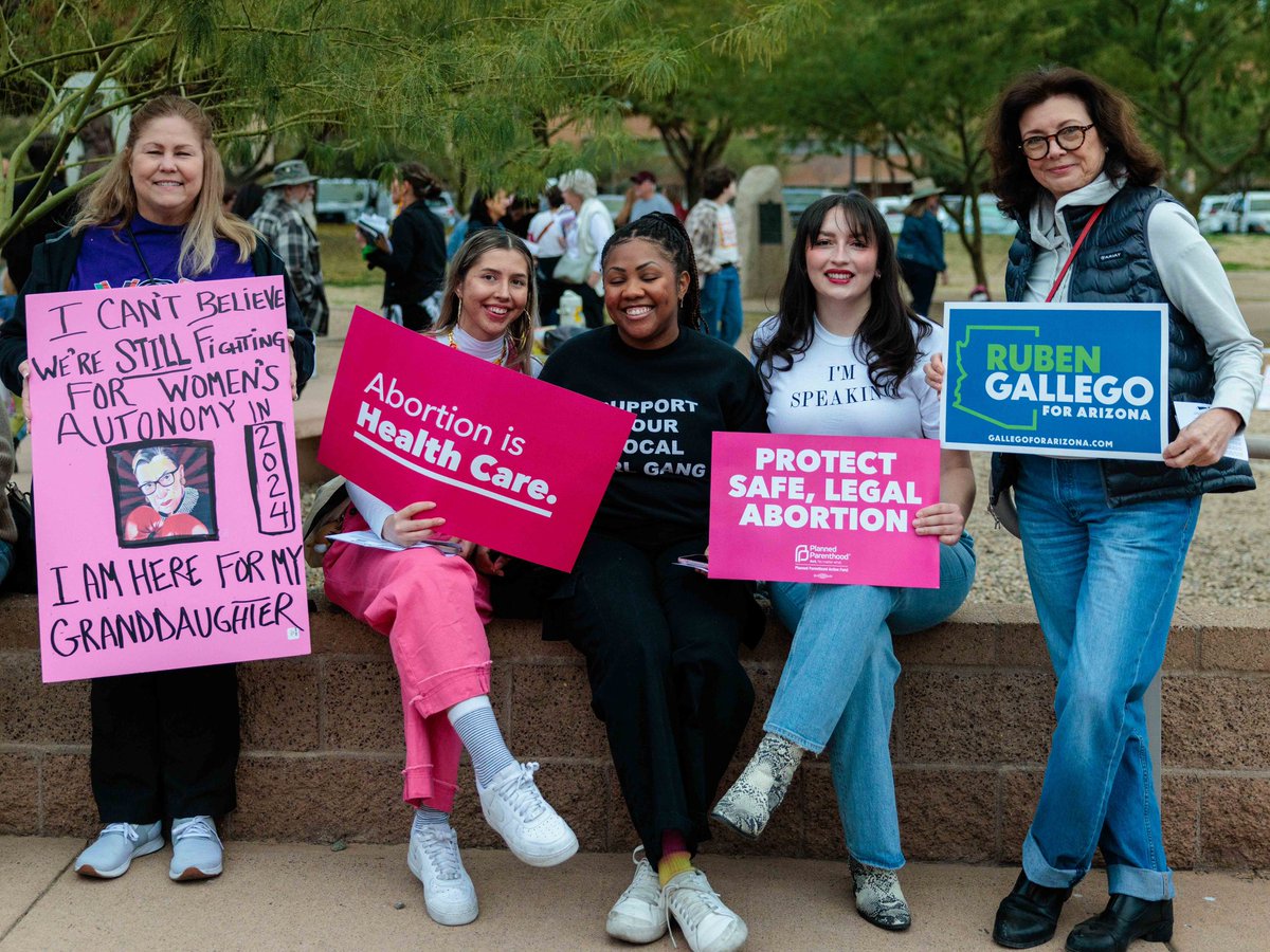 #TeamGallego turned out for the @womensmarch in Phoenix! In Arizona, we protect abortion rights.