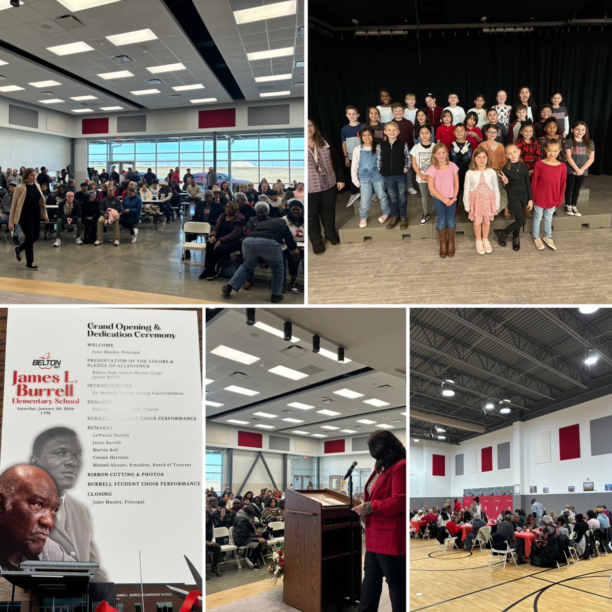 What an honor to celebrate the grand opening of @BeltonISD James L. Burrell Elementary School! It was incredible to celebrate our amazing students, staff, parents, & the amazing man - James L. Burrell! #proud