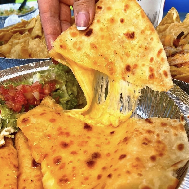 It's National Cheese Lovers Day. What better way to celebrate than a Cafe Rio cheesy quesadilla from Cafe Rio in Skye Canyon? 🧀

📍 9670 W Skye Canyon Park Dr, Las Vegas, NV 89143
📸: <a href="/caferio/">Cafe Rio</a> 

#skyecanyonlife #skyecanyon