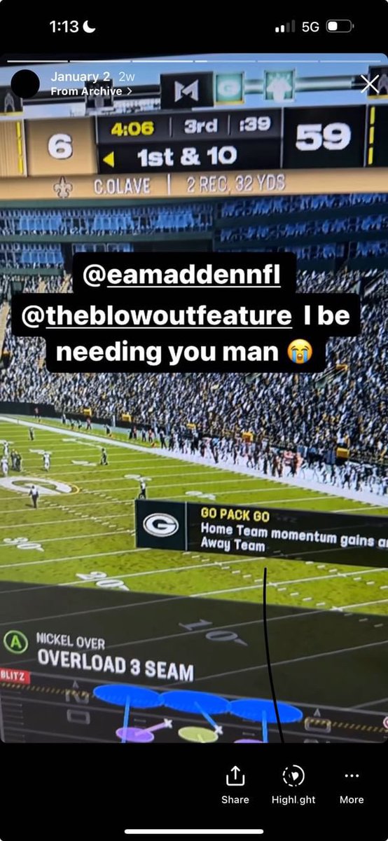 Blowout submission from my supporters 🖤 #blowoutfeature #madden24 #madden25