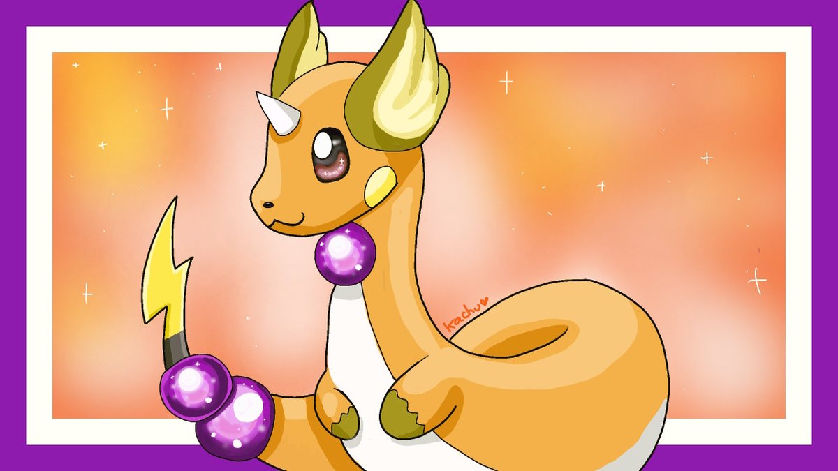 KachuLibre's tweet photo. #NintendoSwitch raichu and dragonair's child https://t.co/oU5Bc7ZUvM