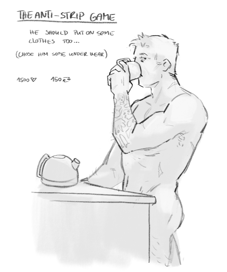 cryptoid_alive's tweet photo. The anti-strip game, round two!
He got his tea, now is the time for the underwear
(Drop your ideas in the comments✨)

#MW3 #SimonGhostRiley #ghostmw2 #CoDfanart https://t.co/PVM3AWVvw4