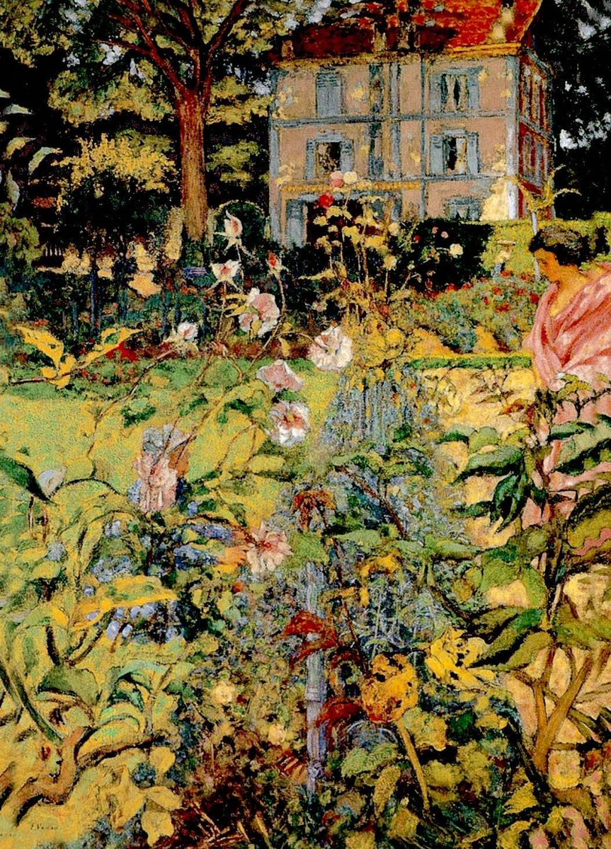 Morning in the Garden at Vaucresson, Edouard Vuillard, 1920