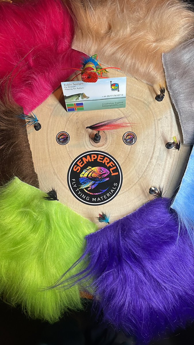 New materials to play with today <a href="/semperfli/">Semperfli Fly Tying</a> fantastic select craft fur new nano silk stream threads and boom dubbing on this reworked clan chief  #semperfli #flytyingforautism #flytying #semperfliproteam