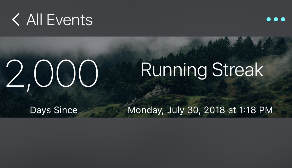 AChambers_3's tweet photo. Day 2,000 in a row ✅

One day I just decided to start running and have just done it every day since. Lot of memories have happened with these runs but none better then getting to run again with my dad after he suffered congestive heart failure. God is good! #Thankful https://t.co/Qn1HTZX5t0