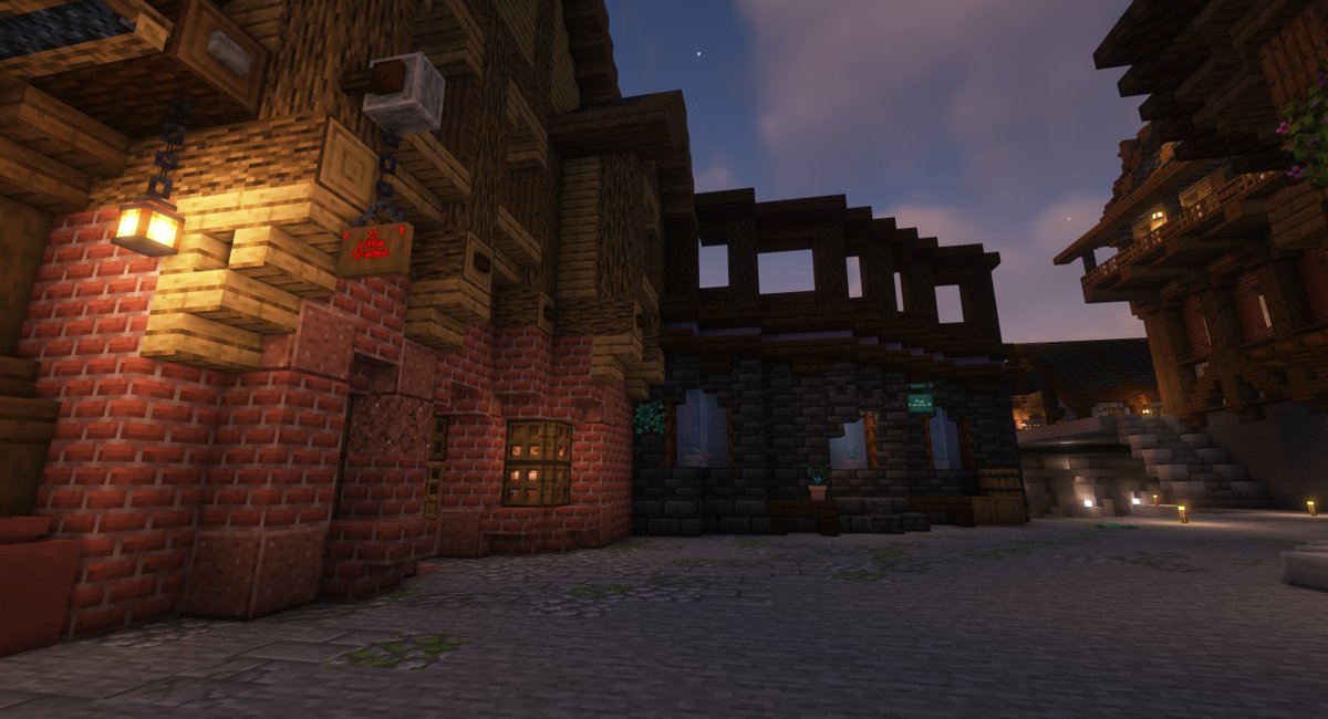 Things ive been working on in my Pirate city this year.
started with a water treament station in the sewer.
and now added a swamp trade hall for the blaze advancements.
Plus a blue Orchid shop.
#minecraft #survival #tradehall