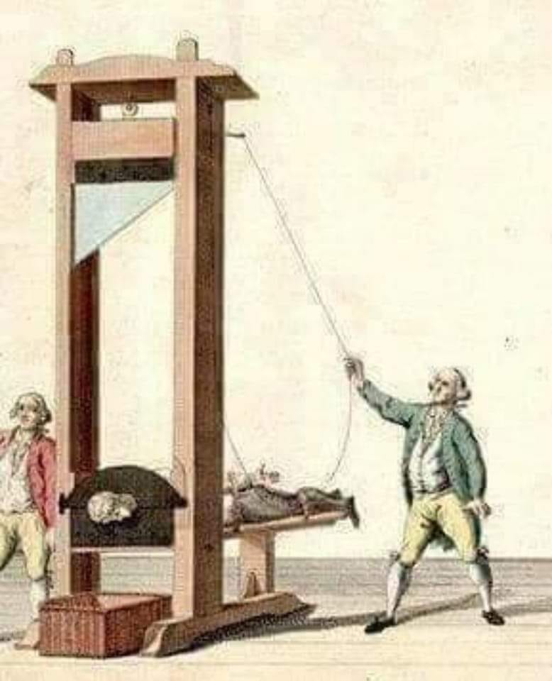 Fransız Kimyacı Lavoisier 51 yaşında iken, mahkeme giyotinle ölüme mahkum eder. Boynunun  vurulmasını beklerken kitap okumaktadır. Cellat, onu giyotine götürmek için yanına geldiğinde Lavoisier, nerede kaldığını unutmamak için kitabın arasına bir "kitap ayracı" koymuştur.