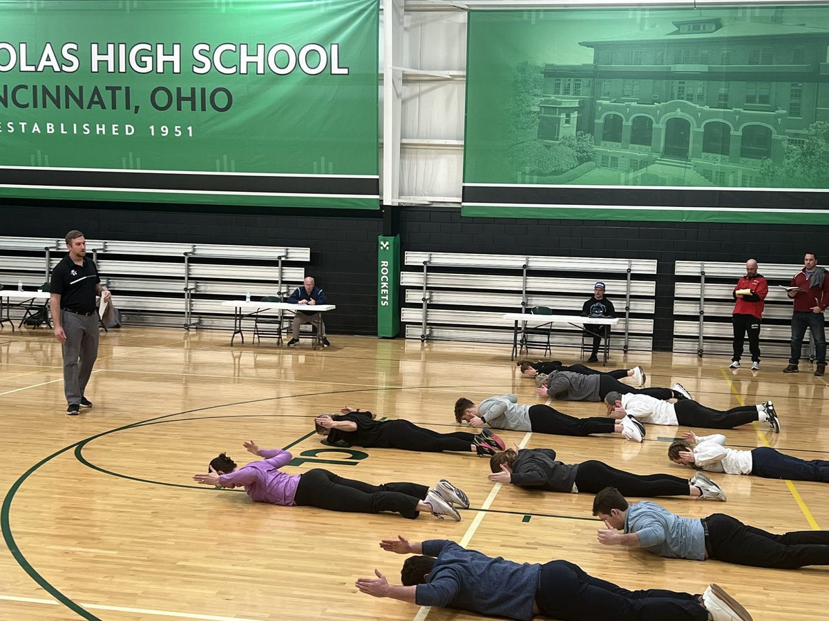 nhssca_oh's tweet photo. Next hands on presentation at the @NHSSCA Kentucky/Ohio State Clinic is @MMajesky of Ashland University -“Warming Up: The Workout Before the Workout.” https://t.co/XbccrG9GVH