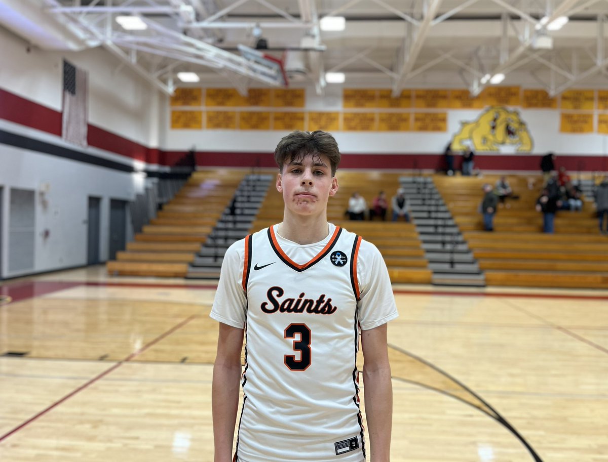 Great showing in the opening game from St. Charles East ‘25 Marco Klebosits in an 82-62 win.

Lengthy wing shooter with a smooth inside-out game, showcased college range and finished with touch around the rim. 

<a href="/marcoklebosits/">Marco Klebosits</a> <a href="/STCE_bball/">STCE Boys Basketball</a>