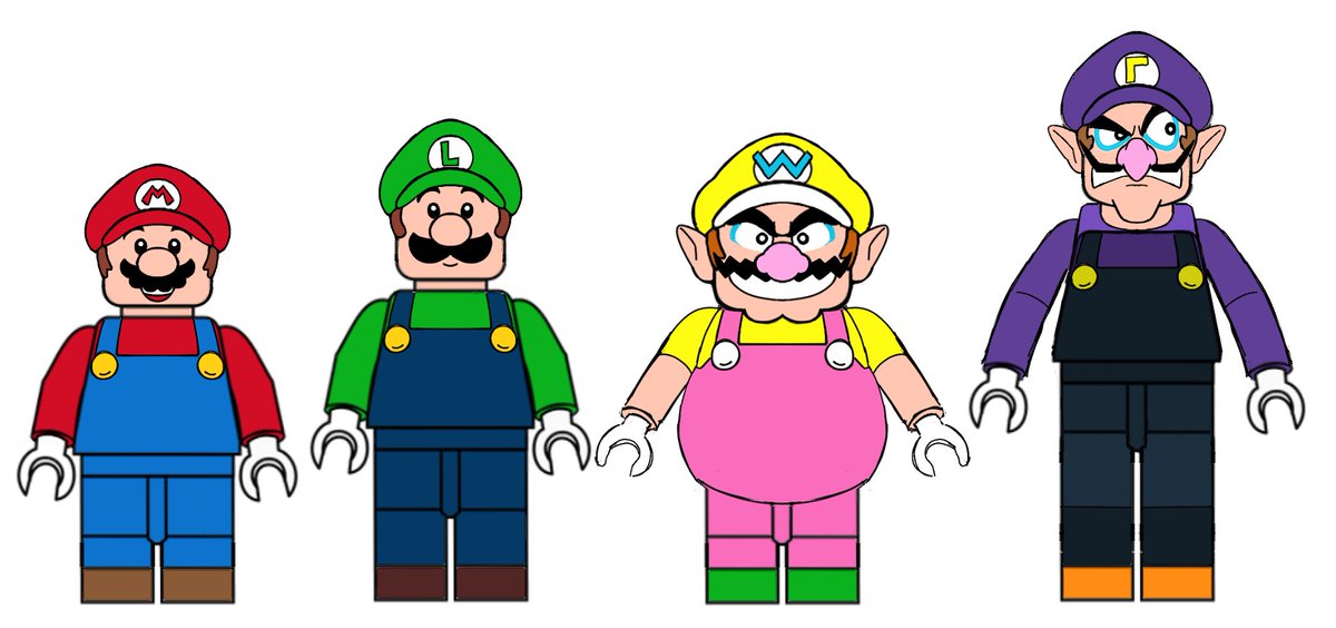 ルイージ ,マリオ 「not sure if i ever shared these on twitt」|mit | LOOKING FOR WORKのイラスト