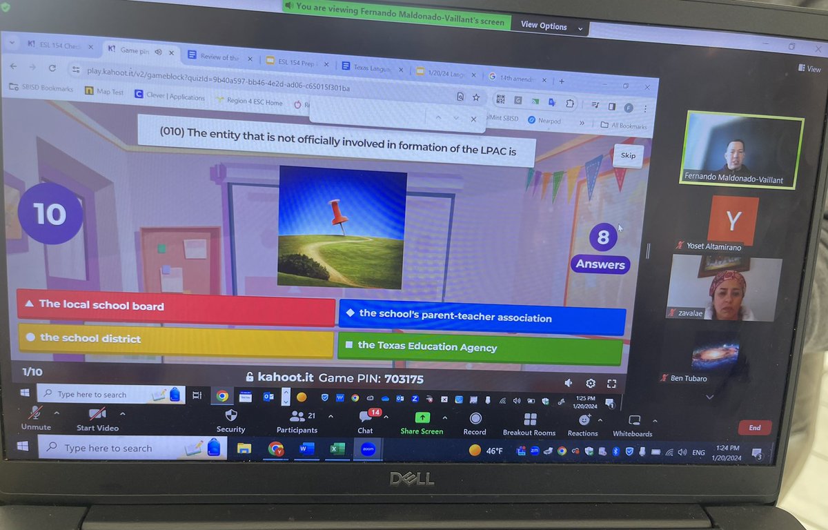 YosetAltamirano's tweet photo. One more learning Saturday with a fantastic group of teachers! Thanks for spending your Saturday with us! #Texes154 @SBISDML @Julietec7 @fernandoESL @awolfeinnovate https://t.co/QIvhWZCzMv