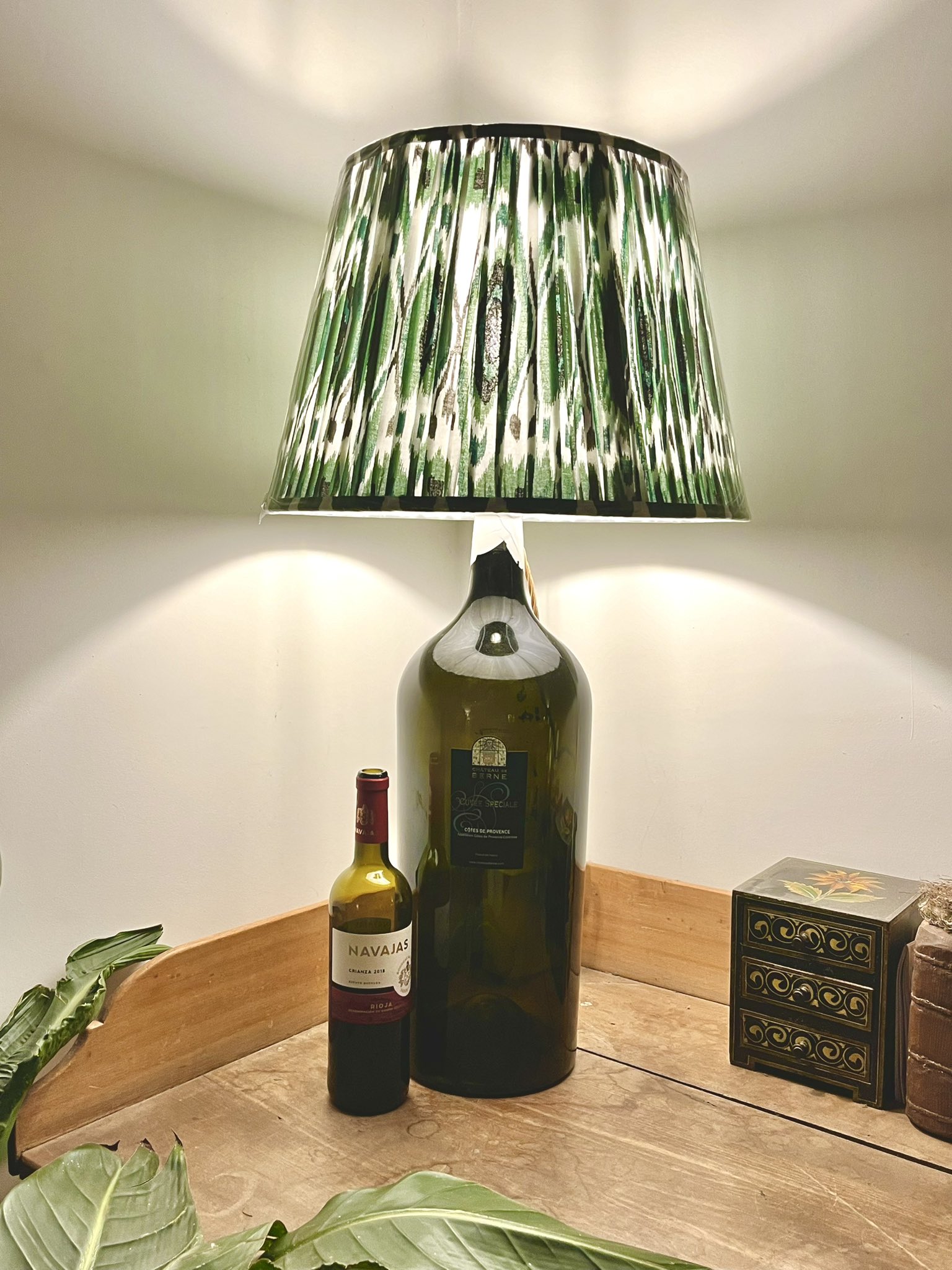 Wine bottle on sale lamp diy